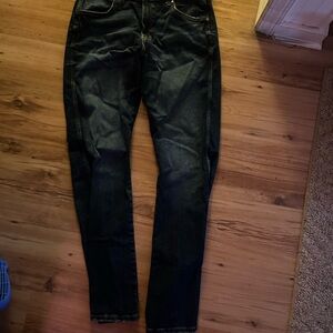 Men's Dark Blue Bootcut Jeans